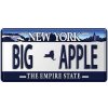 Ceduľa značka New York Big Apple 30,5cm x 15,5cm Plechová tabuľa