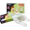 Rukavice TPE jednorazové veľ. M biele 200ks