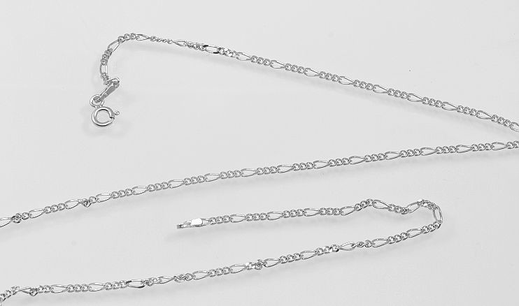 RiverSperky Stříbrný rhodiovaný řetízek Figaro 02. AGRET600030 232574