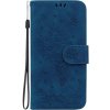 Peňaženkové puzdro Embossing Pattern Kytica modré – Honor 90 Lite