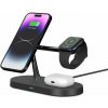 Tech-Protect A12 bezdrôtová magnetická stolová nabíjacia stanica 3v1, 15 W, MagSafe, čierna