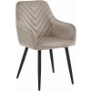 Textilomanie Jedálenské kreslo NANA VELVET, béžové