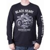 tričko BLACK HEART MOTORCYCLE Čierna