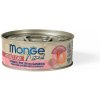 MONGE NATURAL tuniak s kúskami kurčaťa a kreviet pre mačky 80 g