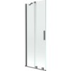 MEXEN/S - Velár dvojkrídlová posuvná vaňová zástena 75 x 150, transparent, grafit metal 896-075-000-01-95
