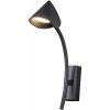 Mantra Capuccina nástenná lampa 1x7 W čierna 7583