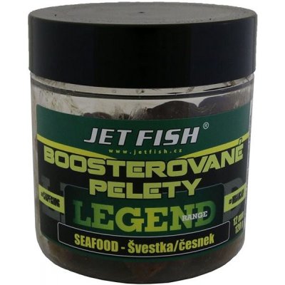 Jet Fish Boosterované pelety Legend Seafood + Slivka/Cesnak 12 mm 120 g
