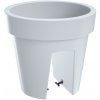 PROSPERPLAST Kvetináč na zábradlie LOFLY RAILING biela 24,5cm