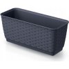 Kvetináč plast sivý Prosperplast 29,3 cm x 11,9 cm x 12,6 cm
