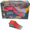 Skatepark Set so Šikmou Rampou, Railom a Fingerboardom