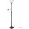 TRIO R46322024 COUNTRY stojacia lampa 1xE27, 1xE14 hrdzavá, alabastrová