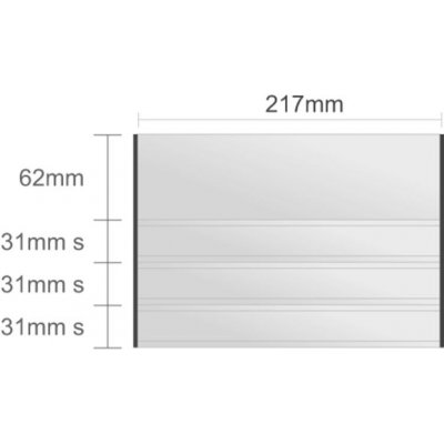 Triline Ac124/BL nástenná tabuľa 217x155mm Alliance Classic /62+31s+31s+31s