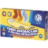 Astra Dekoračné farby s kovovým odleskom 6 x 10 ml