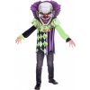 Amscan Detský kostým - Strašidelný klaun s veľkou hlavou Veľkosť - deti: 4 - 6 rokov