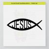 Rybička - Jesus - kresťanský symbol - samolepka 10x10cm