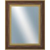 DANTIK - Zrkadlo v rámu, rozmer s rámom 40x50 cm z lišty ZVRATNÁ červenozlatá plast (3069)