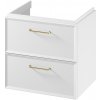 Cersanit Milagros skrinka 59.4x44.6x55.1 cm závesná kúpeľňová skrinka pod umývadlo biela S1021-001
