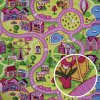 Vopi , Koberec metráž cesty Sweet Town - neúčtujeme odrezky z role, na mieru, šíře 2m,3m,4m,na mieru, neúčtujeme odrezky, viacfarebná, filc, detská izba