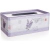 Home Decor Krabička na papierové vreckovky plechová Lavender 24 x 13 x 9,5 cm