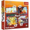 Puzzle TREFL Odvážný Lví král 4v1 (35, 48, 54, 70 dílků) (34653)