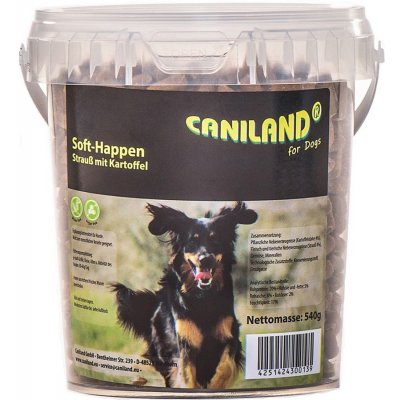 Caniland Soft pštrosie kúsky bez obilnín 540g