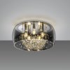 Trio Lighting Stropné svietidlo Crystel zo skla, chróm, Ø 50 cm - 616700506
