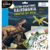 Kidea kreatívny set s nálepkami Dino (D)