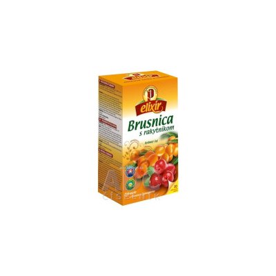 AGROKARPATY BRUSNICA s rakytníkom ovocno - bylinný čaj, balené vrecúška, 20x1,5 g (30 g)