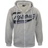 BLÚZA - MIKINA TYSONZ S KAPUCŇOU (HOODIE) SO ZAPÍNANÍM NA ZIPS - SIVÁ