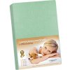 Bellatex Jersey prestieradlo s elastanom svetlozelená, 120 x 200 cm