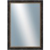 DANTIK - Zrkadlo v rámu, rozmer s rámom 50x70 cm z lišty CARRARA hnedočierna (2948)