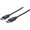 MANHATTAN kabel Hi-Speed USB-C, Type-C Male to Type-C Male, 0,5m, černý 354868