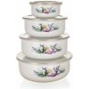 Banquet 8-dílná sada smaltovaných misiek Lavender 10x4,7cm 14x6,1cm 16x6,8cm 18x7,5cm