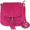 Kožená kabelka na rameno 1147 fuchsia Fuchsia