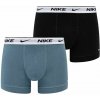 Pánske boxerky Nike Dri-Fit Everyday Cotton Stretch 2P - smokey blue/black/white - Viacfarebný (L)