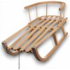 Kruzzel 25217 Sánky celodrevené s operadlom a povrázkom, 90 cm