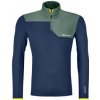 Ortovox Fleece Light Zip Neck M deep ocean L; Modrá mikina