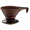 Tiamo V02 keramický dripper na kávu hnedý pour over