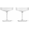 ferm LIVING Poháre na šampanské Ripple číre 150 ml, 2 ks