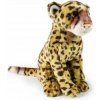 PLYŠOVÁ HRAČKA GEPARD HRIVNATÝ REALISTICKÝ DIVOKÁ MAČKA SEDIACI LEOPARD
