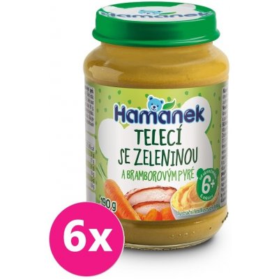 Hamánek Teľacie so zeleninou 6 x 190 g