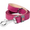 WAUDOG natural leather dog leash 20 mm wide, 122 cm long pink