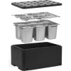 TECHNICA [Sada] Termoizolační nádoba GN 1/1 250 mm | Essential Line + 1x nádoba GN 1/3 s uchy + 4x GN 1/6 s uchy, 200 mm, z nerezové oceli + víka