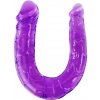 Double Flexible Dildo Purple - Dildo