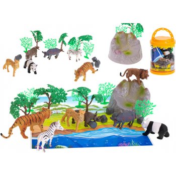 KIK Výukové plastové safari zvieratká 7 ks + podložka a doplnky od 20,99 €  - Heureka.sk
