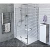 Polysan FORTIS LINE obdĺžnikový sprchový kút 150x100x200 cm Číre/Chróm Krídlové dv. Ľavý SPH FL1115LFL3510