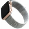 Nylonový remienok FIXED Nylon Strap pre Apple Watch 42mm/41mm/40mm/38mm, bielo-sivý