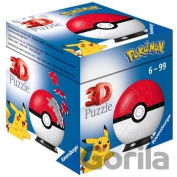 Ravensburger 3D PuzzleBall Pokémon Pokéball - 54 ks