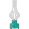 LUCIDE 74516/02/37 JASON stolná lampička V300mm LED 2W/122lm 3000K tyrkysová, nabíjateľná batéria, 3StepDIM