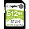 Kingston Canvas Select Plus U3/SDXC/512GB/UHS-I U3/Class 10 SDS2/512GB